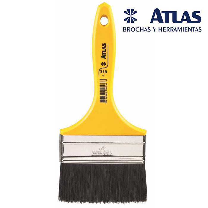 BROCHA ATLAS CERDA NEGRA(5) 2 1/2" MANGO AMARILLO
