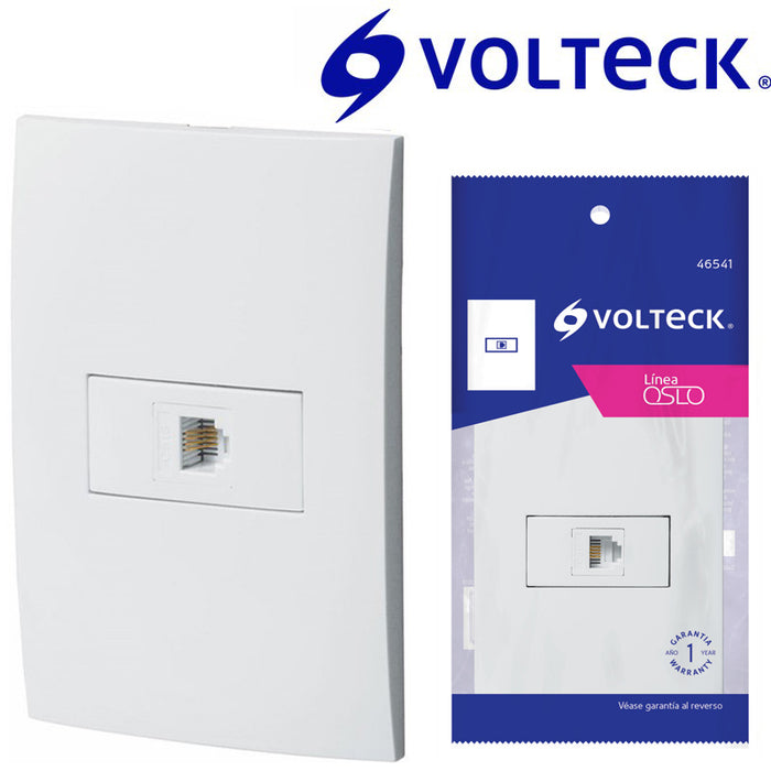 TOMA CAJILLA DE TELEFONO "OSLO" BLANCA R-J11 4H