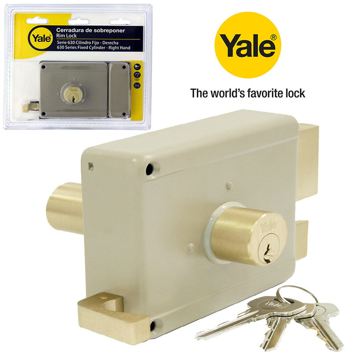 CERRADURA "YALE" (9) DE SOLDAR IZQUIERDA 50MM