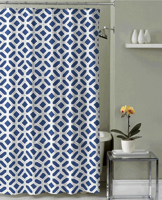 CORTINA PARA BAÑO 12 GANCHOS 55-90 GSM 180X180C