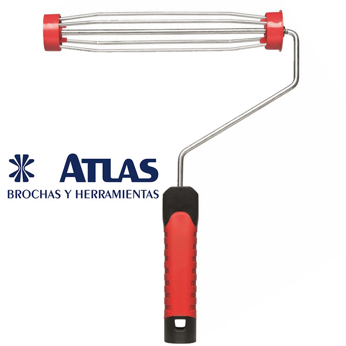 ESQUELETO PARA PINTAR 9" 5 ALAMBRES "ATLAS" C/ROSCA M/COMFYGRIP