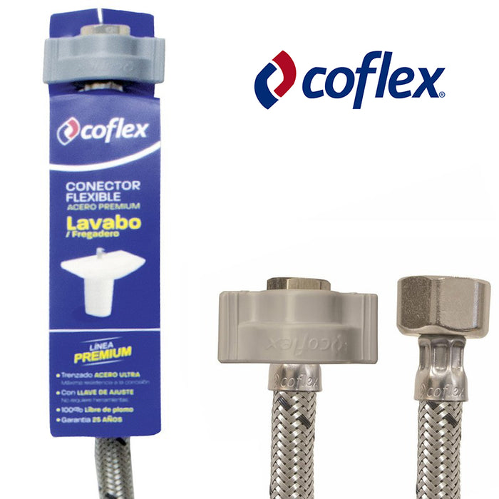 TUBO ABASTO "COFLEX" (2) LAVAMANO METAL 16"