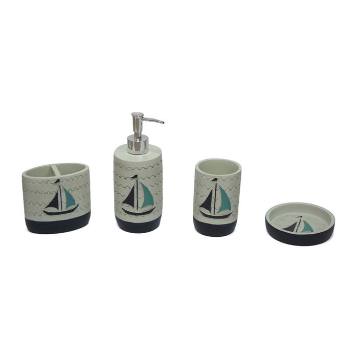 SET/4 ACCESORIOS PARA BAÑO VELERO