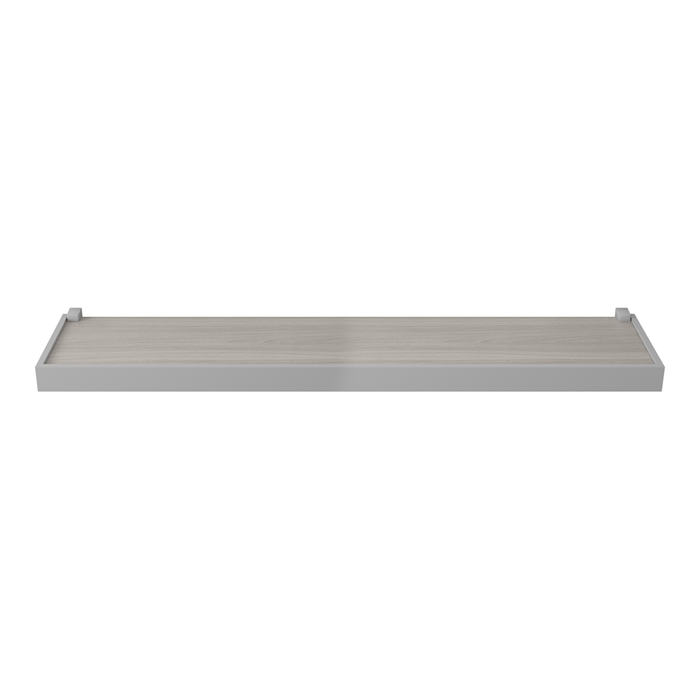 REPISA RECTA DUETTO 1,5X20X100CM CEMENTO CON SOPORTE Y BORDA GRIS