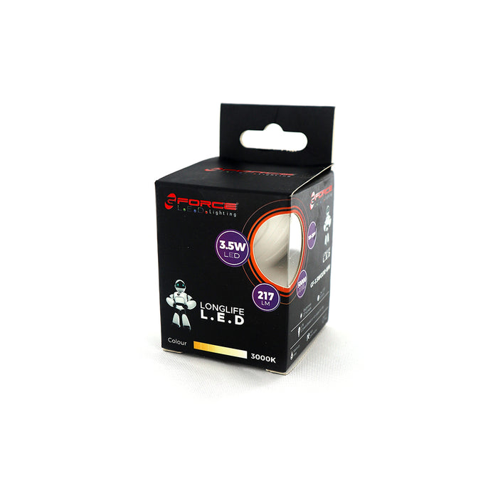 BOMBILLO LED GU10, 3.5W , SMD, 100-250V, BLANCO CALIDO