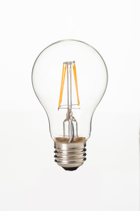BOMBILLO DE FILAMENTO LED E27, 7W A19, 800LM, 100-240V, BLANCO CALIDO VIDRIO CLARO