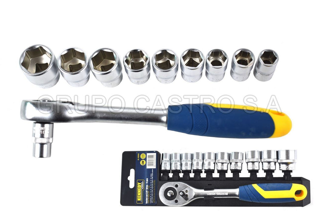 JUEGO 11PZA DE DADOS 3/2'' 20