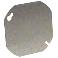 TAPA METALICA CIEGA CON HUECO 1/2 P/CAJILLA OCTAGONAL