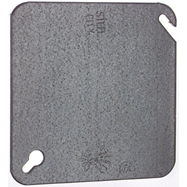 TAPA METALICA CIEGA P/CAJILLA CUADRADA 4 PULGADAS
