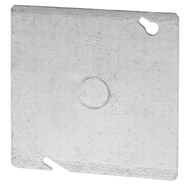 TAPA METALICA CIEGA CON HUECO 1/2 P/CAJILLA CUADRADA