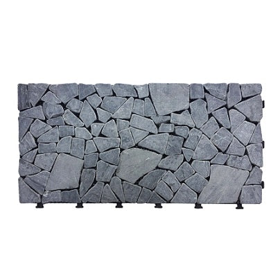 PISO DECK PIEDRAS DECORATIVAS GRIS 30X60X2.8CM