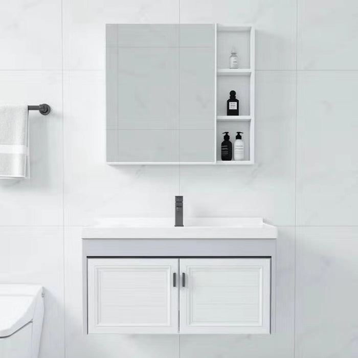 MUEBLE D/BAÑO CON ESPEJO DE ALUMINIO
