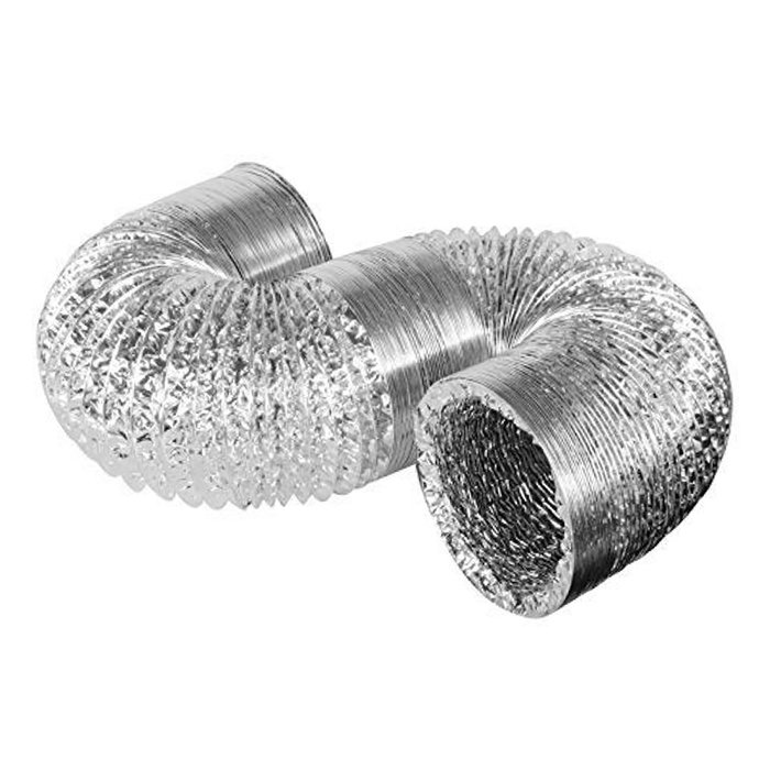 DUCTO ALUM. VENTILADOR FLEXIB. 4PUL X 2.4MTS C/CEJA/UNA ABRAZADERA