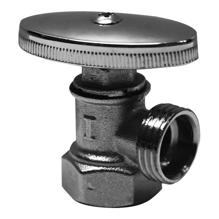 LLAVE ANGULAR D/ZINC 1/2 X1/2, 1/4 DE VUELTA, C/MANERAL DE ABS