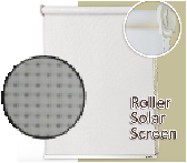 CORTINA ROLLER SUN SCREEN 5% 91X163 BLANCO HUESO