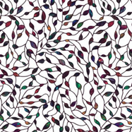 PAPEL ESMERILADO STAINED GLASS TANGLED LEAVES 60X200