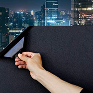 PAPEL ESMERILADO DARK BLACK 60X200
