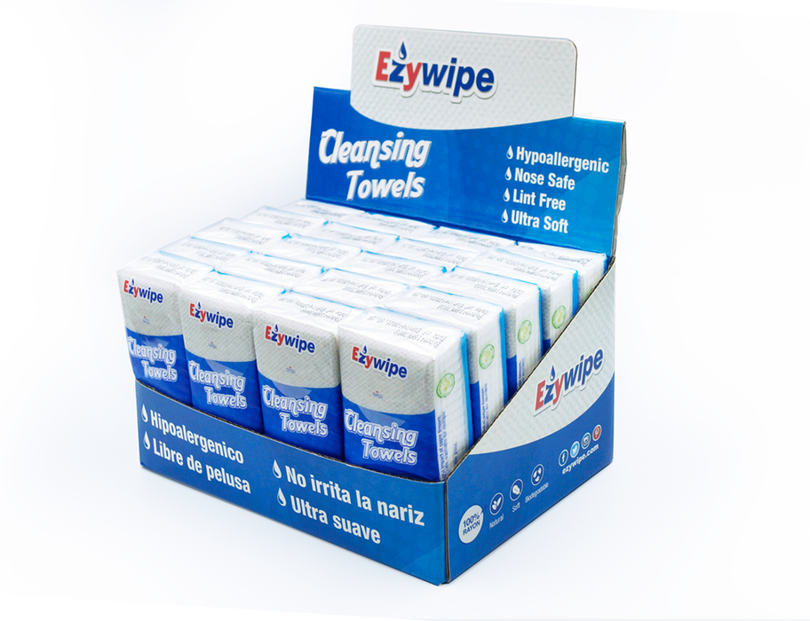 TOALLAS D/LIMPIEZA NO COMPRIMIDAS EDICION D/BOLSILLO - 21,26CM X 21CM CANT X CAJA 20/CANT. 8 X PAQ