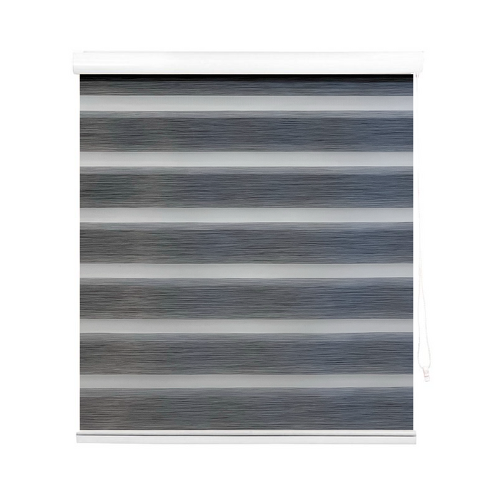 CORTINA ROLLER ZEBRA GRIS OSCURO 213*249CM