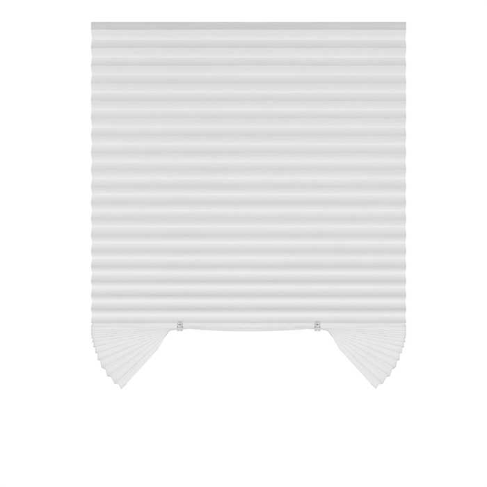 CORTINA PLISADA PERFORADA BLANCA 90*190CM