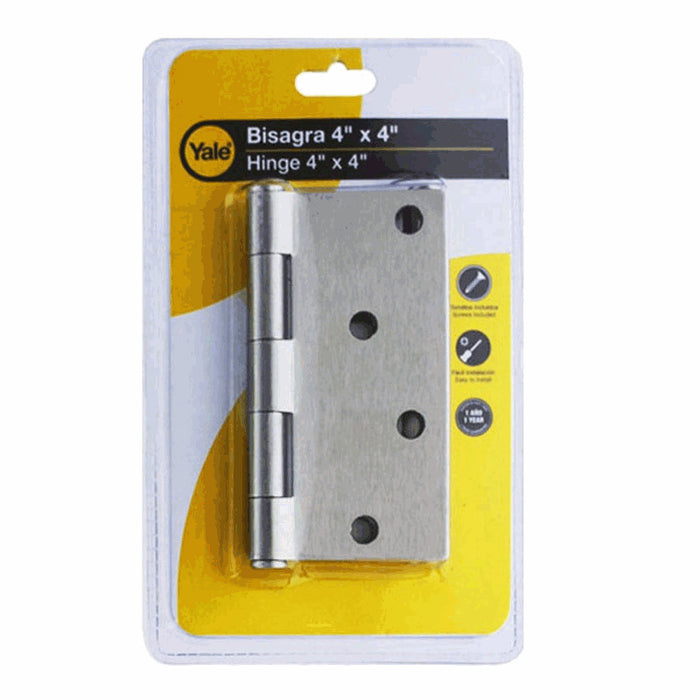 BISAGRA "YALE" (04) PLATEADA 3" X 3"