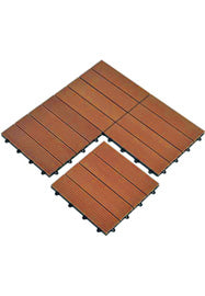 PISO DECK PVC COLOR MADERA 300X300X20MM