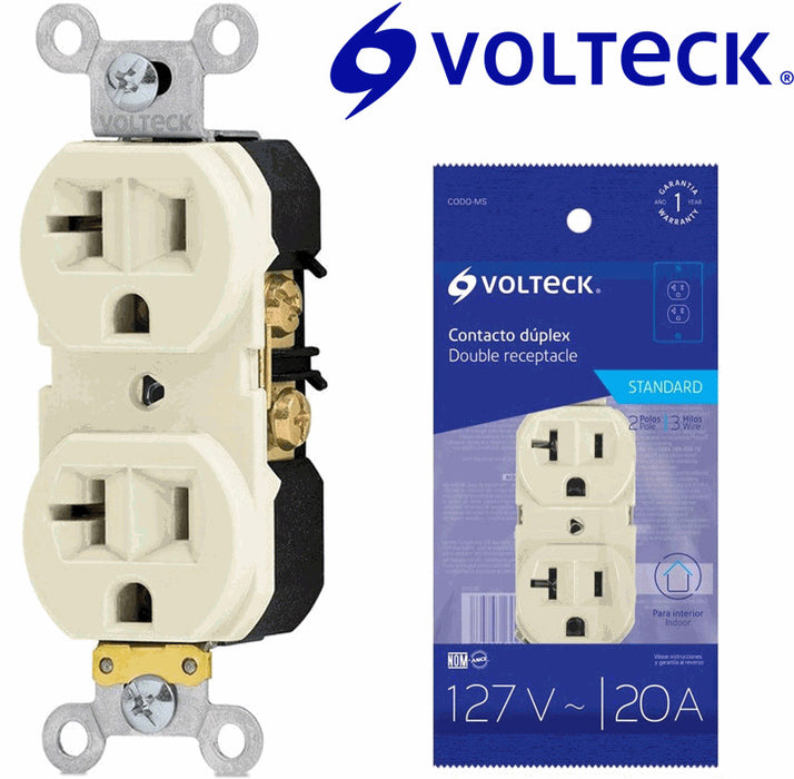 TOMA DOBLE (4) VOLTECK 20 AMPERIOS