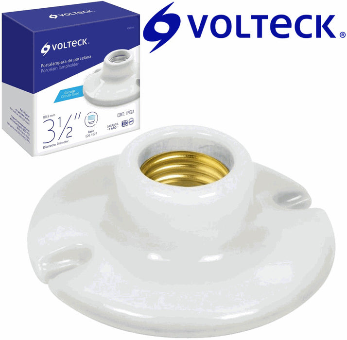ROSETA PORCELANA "VOLTECK" 3 1/2" VOLTECK
