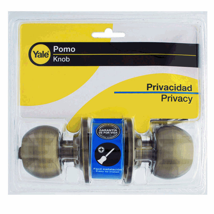 CERRADURA "YALE" (4) BOLTON BAÑO ANTIQUE BRASS
