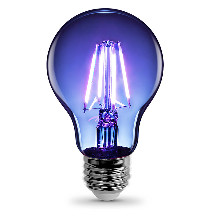 BOMBILLO DE FILAMENTO LED E27, 4W A19, 100-240V, AZUL