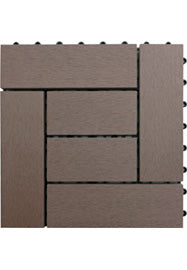 PISO DECK BROWN 300X300X22MM