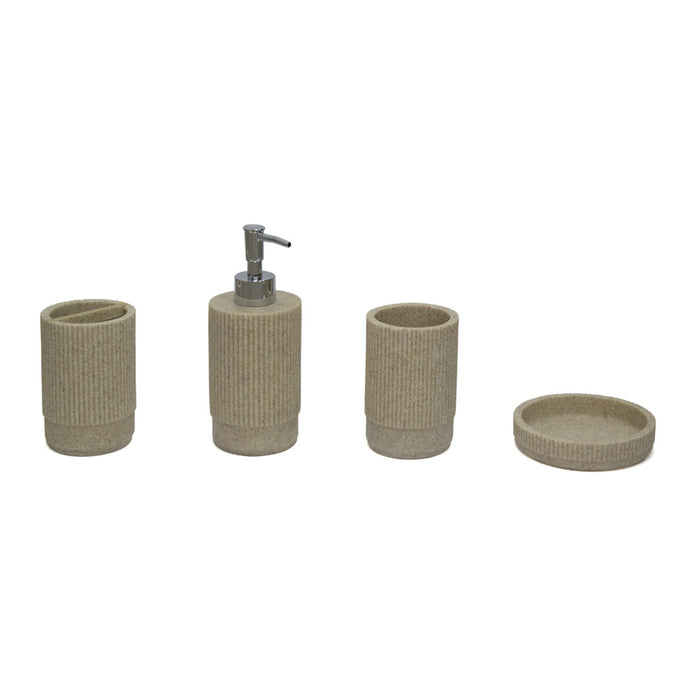 SET/4 ACCESORIOS PARA BAÑO IVORY