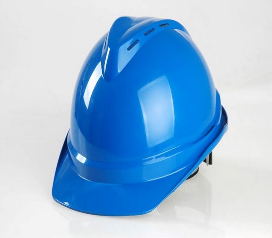 CASCO DE SEGURIDAD AZUL CON VENTILACION